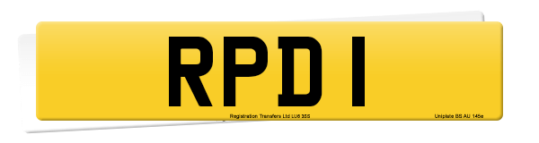 Registration number RPD 1
